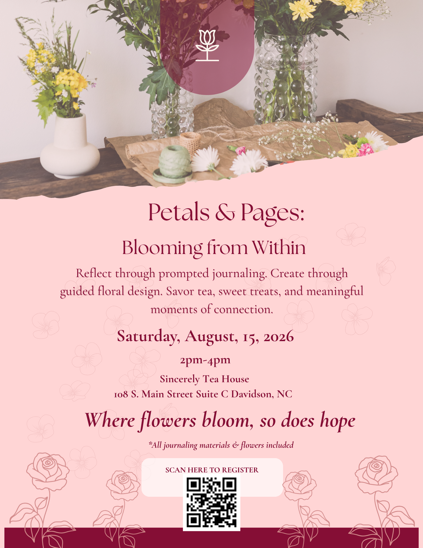 Petals and Pages - Aug 15