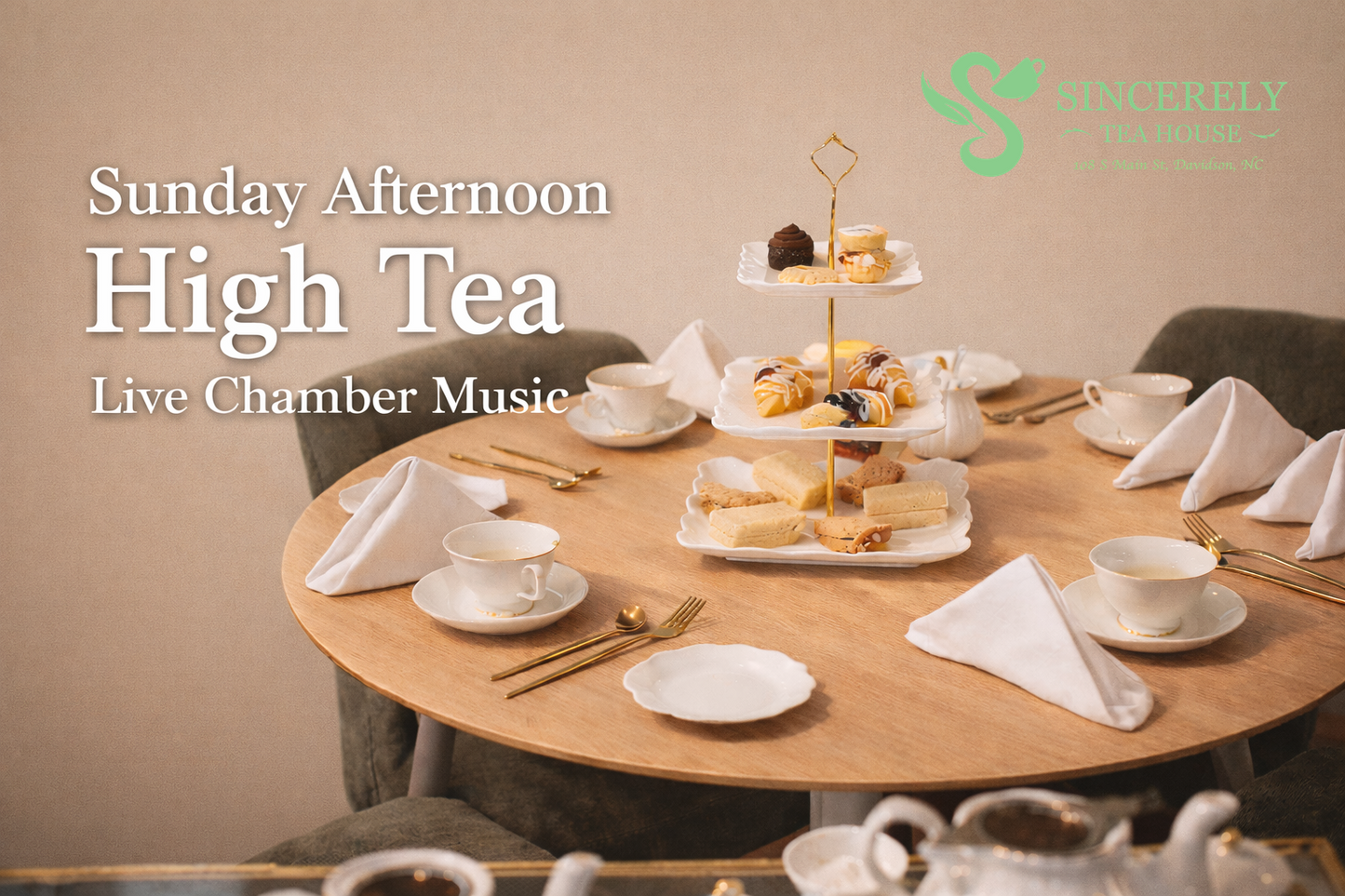 Sunday Afternoon Tea Deposit - Sunday, May 10 at 1:00 pm