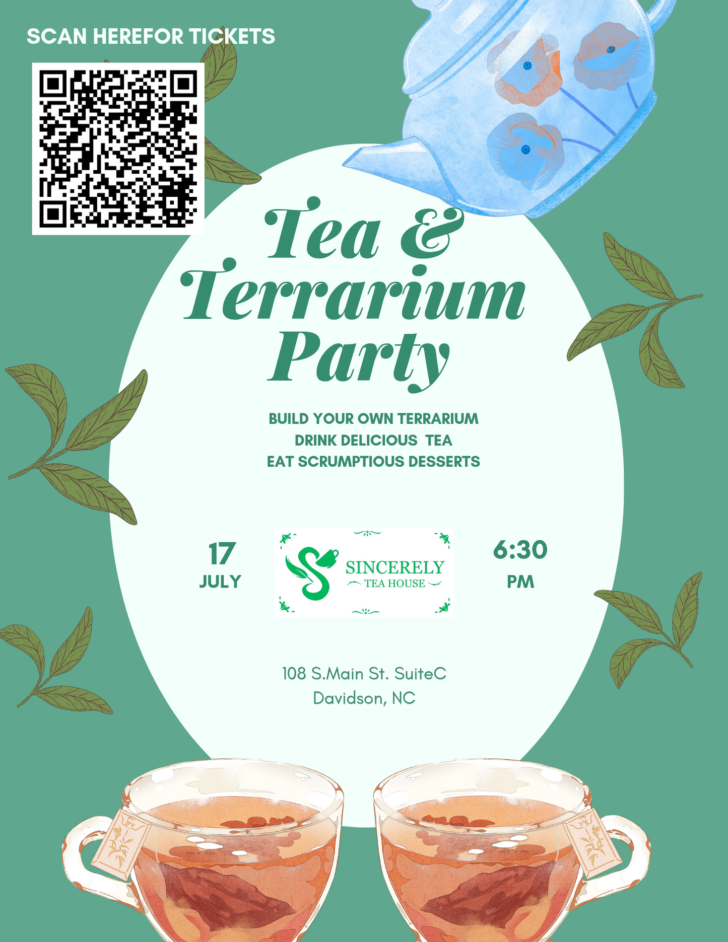 Tea and Terrarium Party!